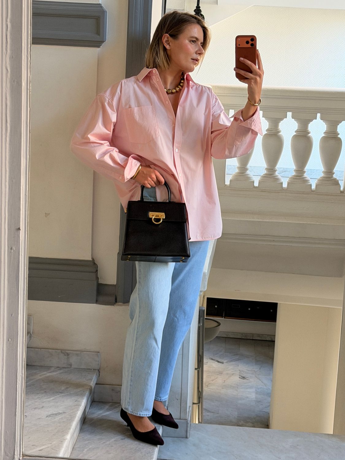 Salvatore Ferragamo Gancini Top Handle Bag