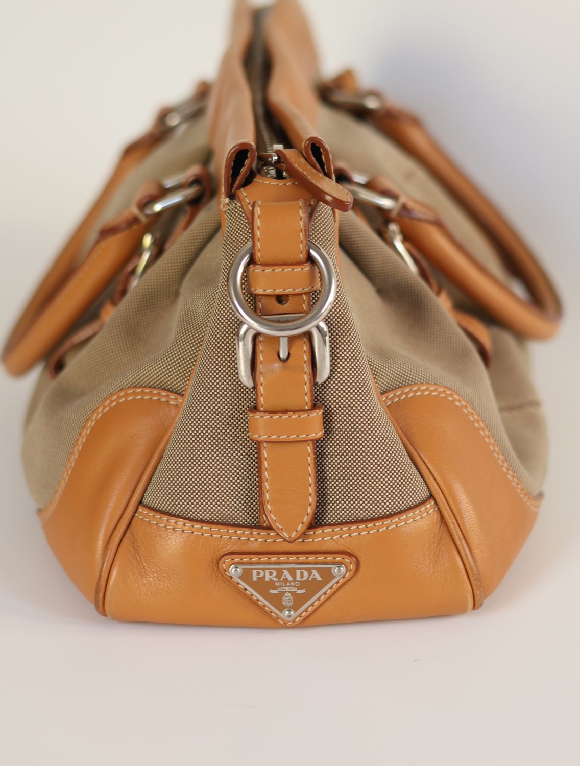 Prada Jacquard Logo Bag &amp; Wallet Set