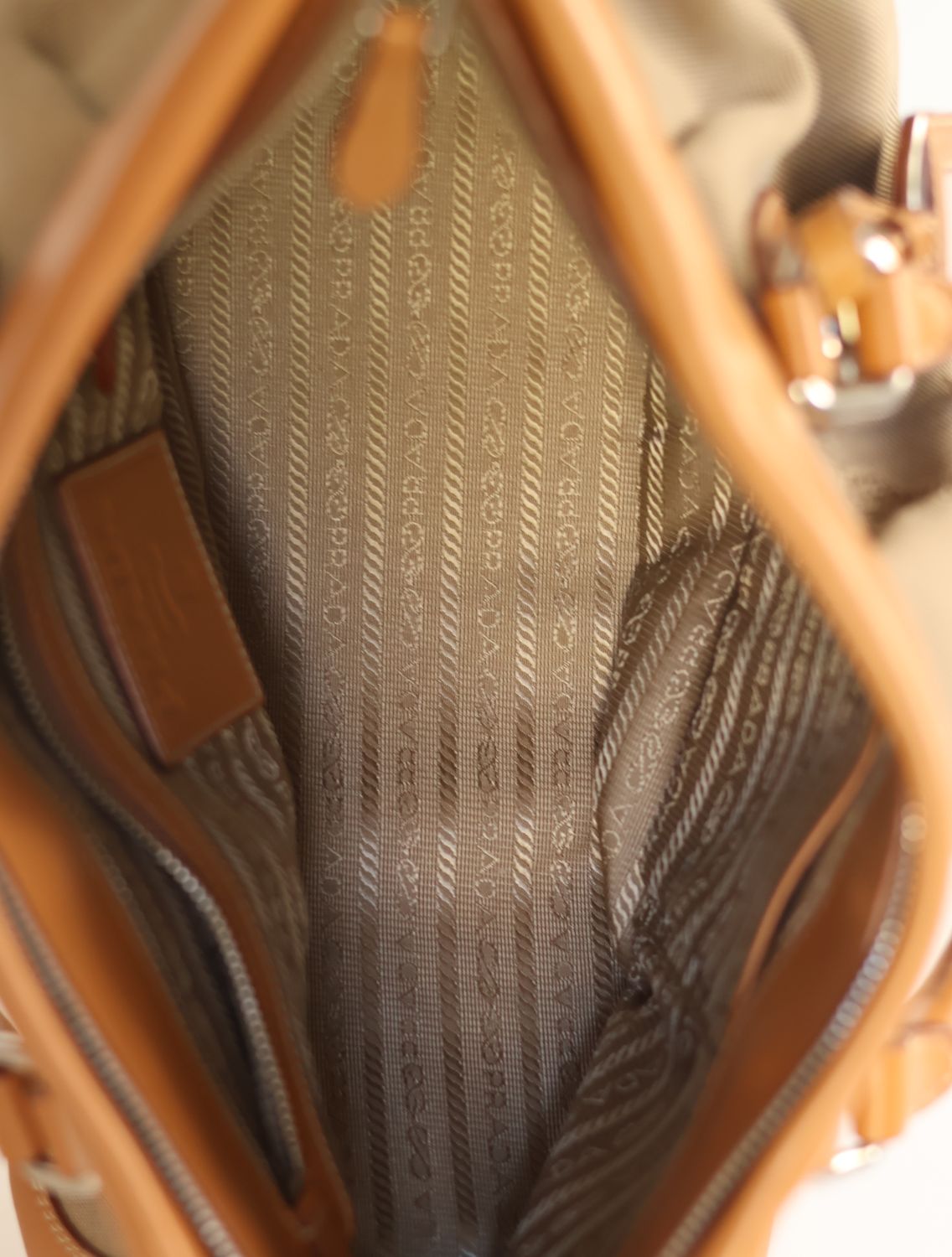 Prada Jacquard Logo Bag &amp; Wallet Set