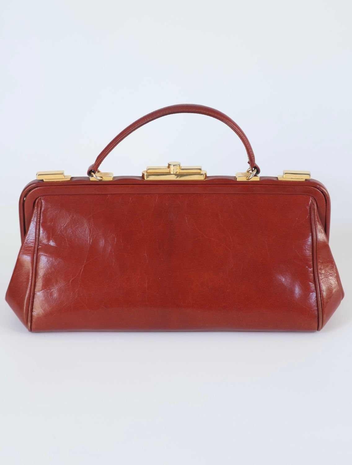 Vintage Cognac Leather Doctor Bag