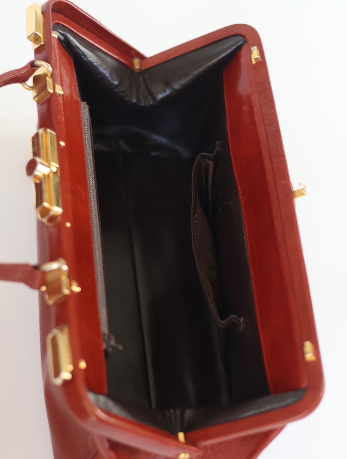 Vintage Cognac Leather Doctor Bag