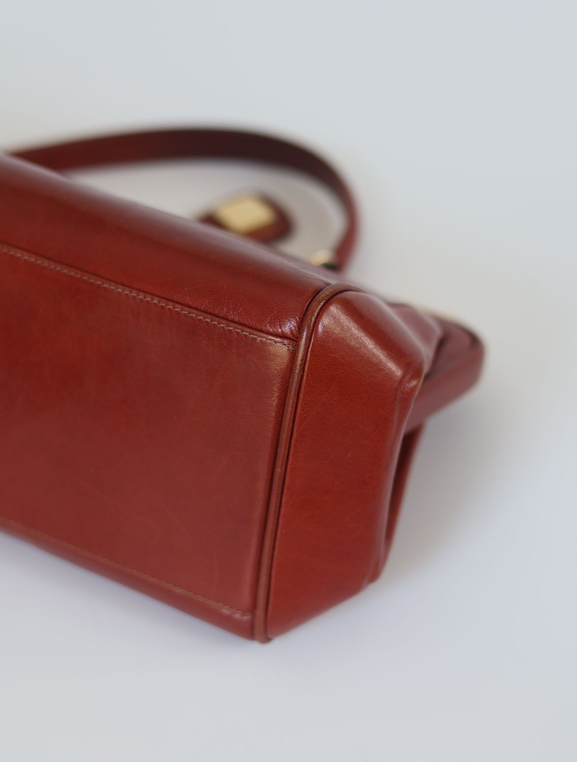 Vintage Cognac Leather Doctor Bag