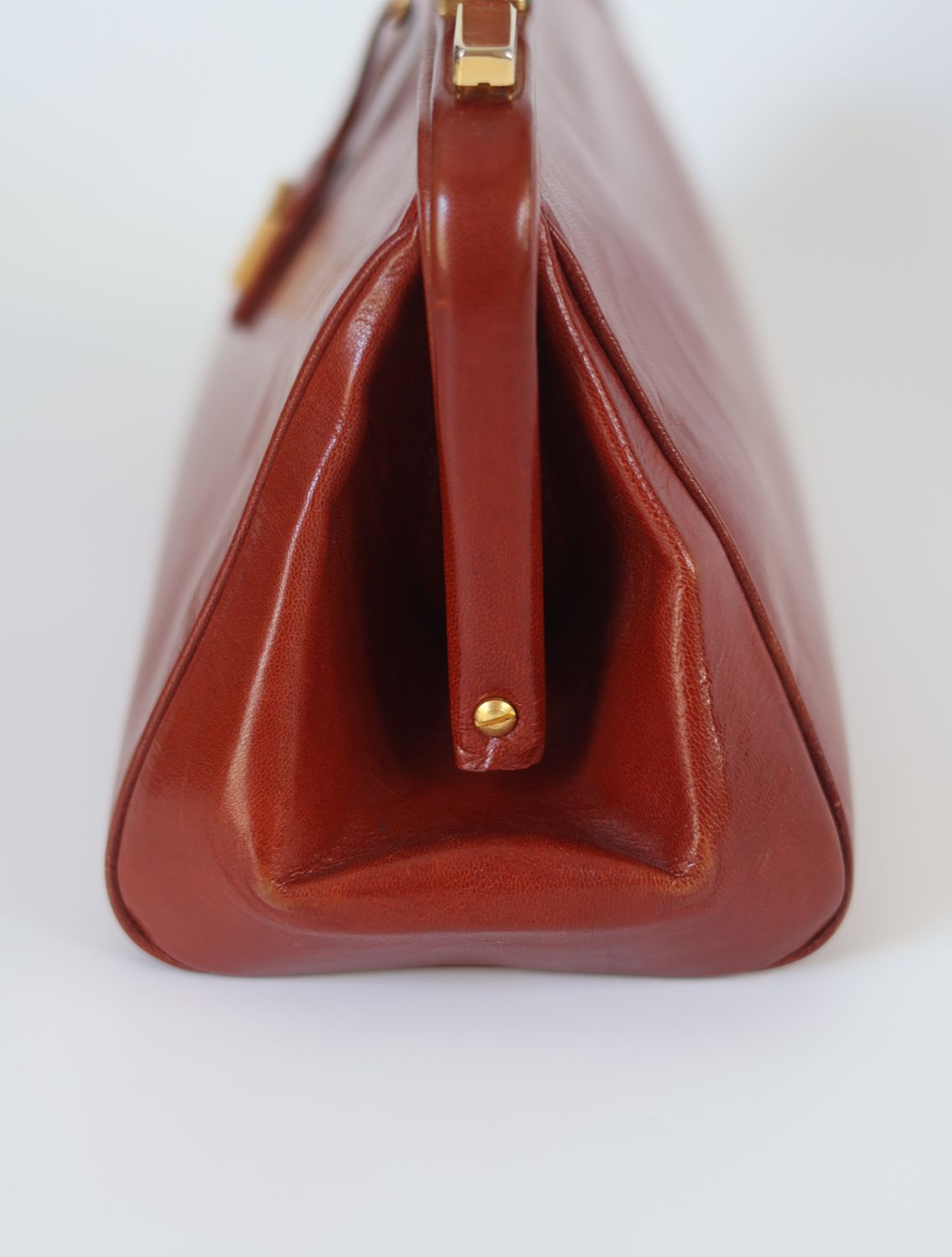 Vintage Cognac Leather Doctor Bag