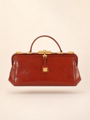 Vintage Cognac Leather Doctor Bag