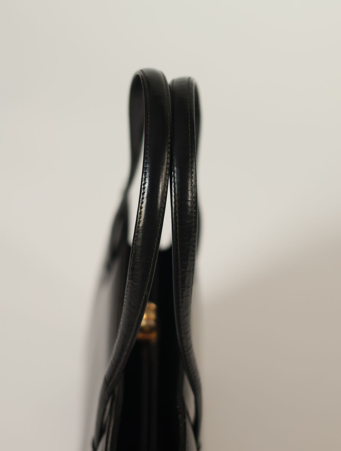 Vintage Crocodile-Embossed Leather Bag
