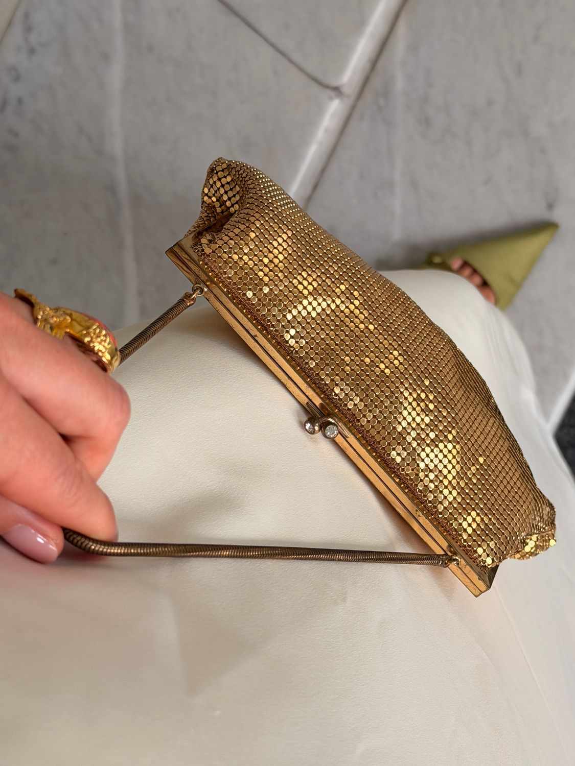 Vintage Metal Mesh Clutch Bag