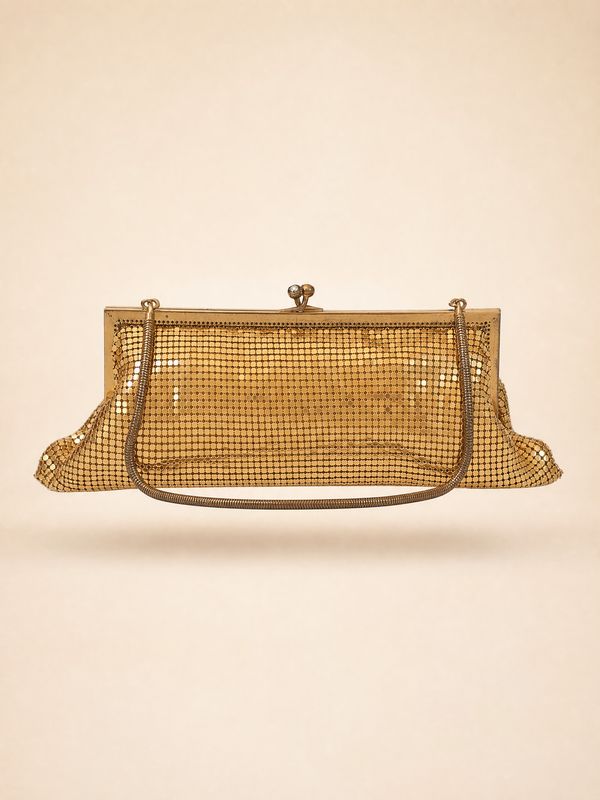 Vintage Metal Mesh Clutch Bag