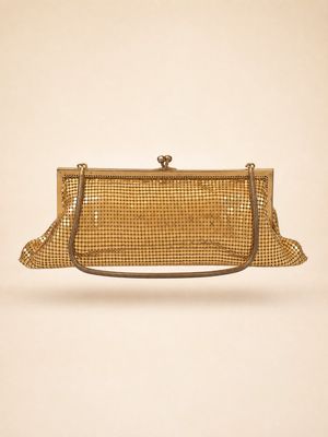 Vintage Metal Mesh Clutch Bag