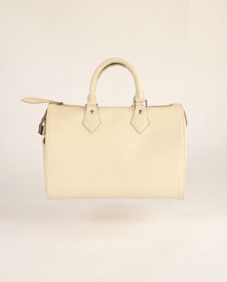 Louis Vuitton Speedy Ivory Epi 25 Bag