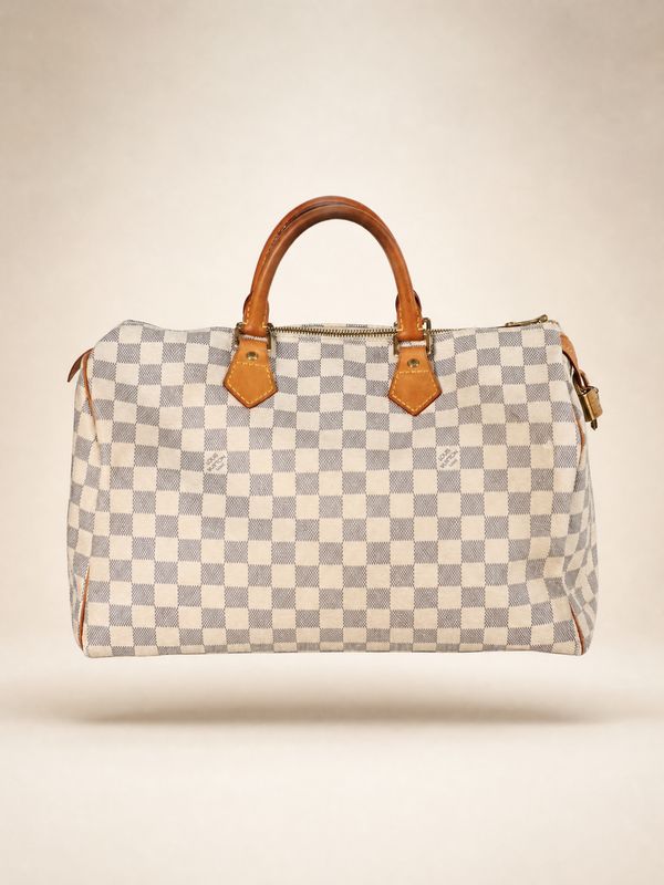 Louis Vuitton Speedy 35 Damier Azur Bag