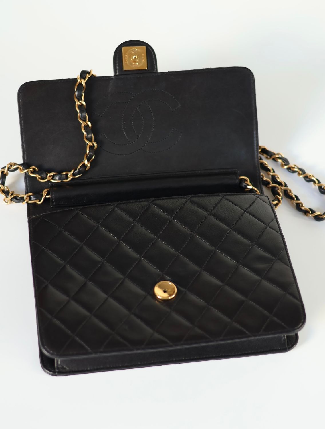 Chanel 24k Single Flap Bag