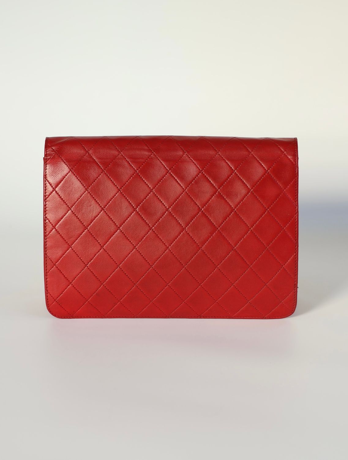 Chanel 24k Single Flap Red Bag