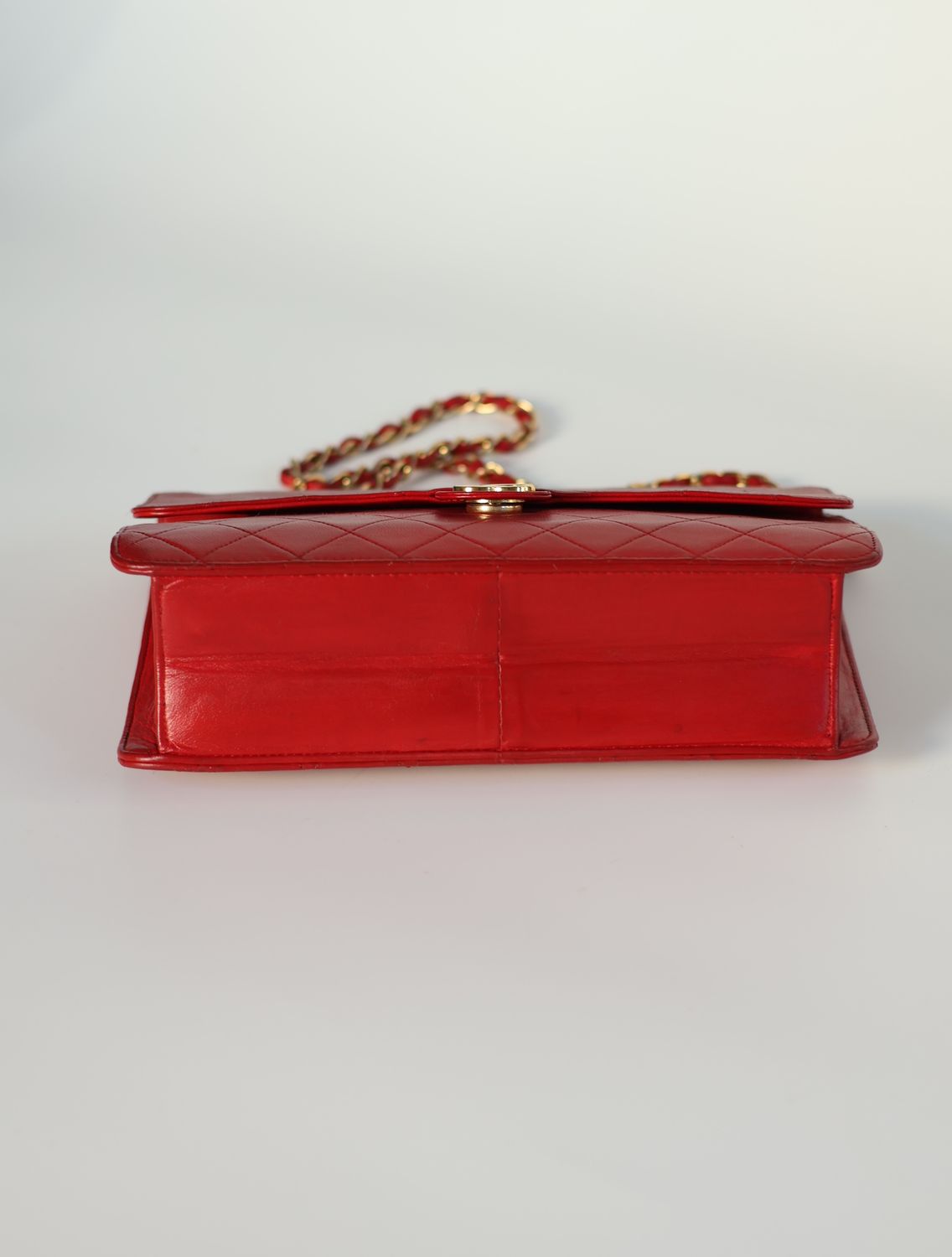 Chanel 24k Single Flap Red Bag