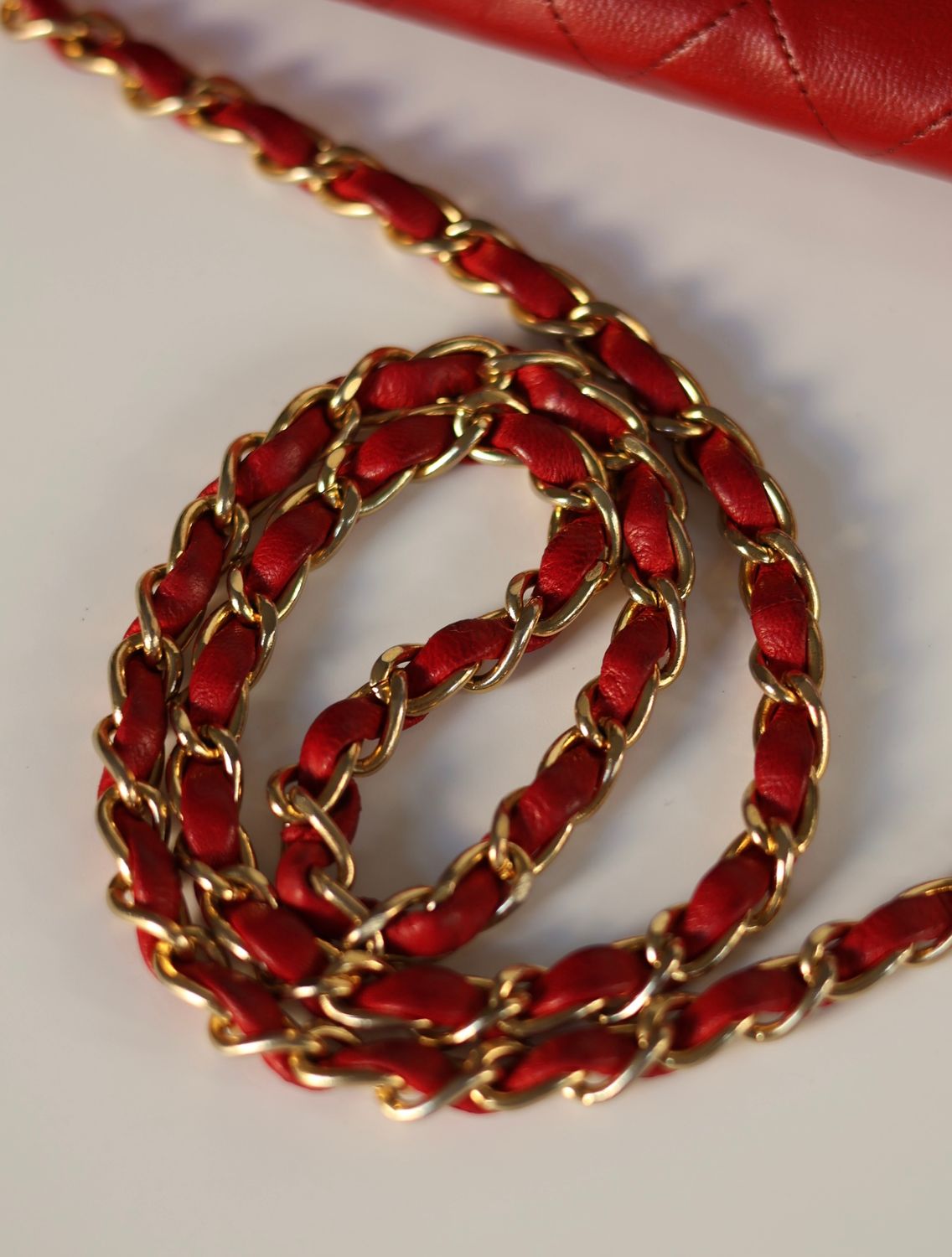 Chanel 24k Single Flap Red Bag