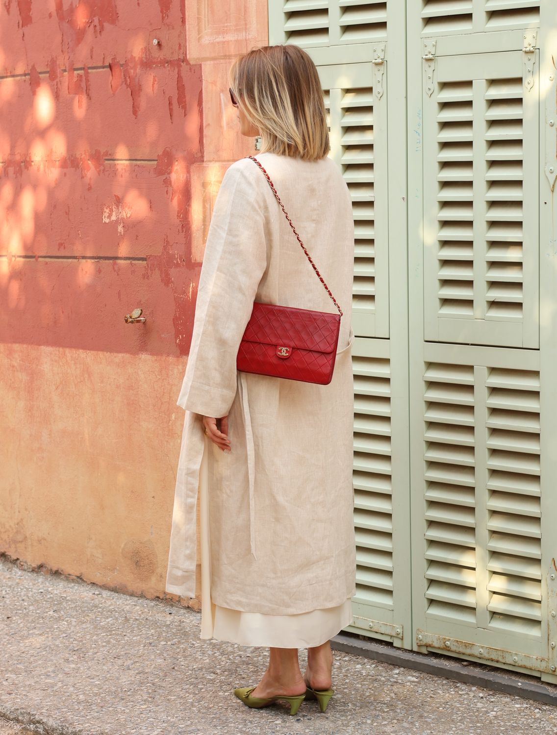 Chanel 24k Single Flap Red Bag