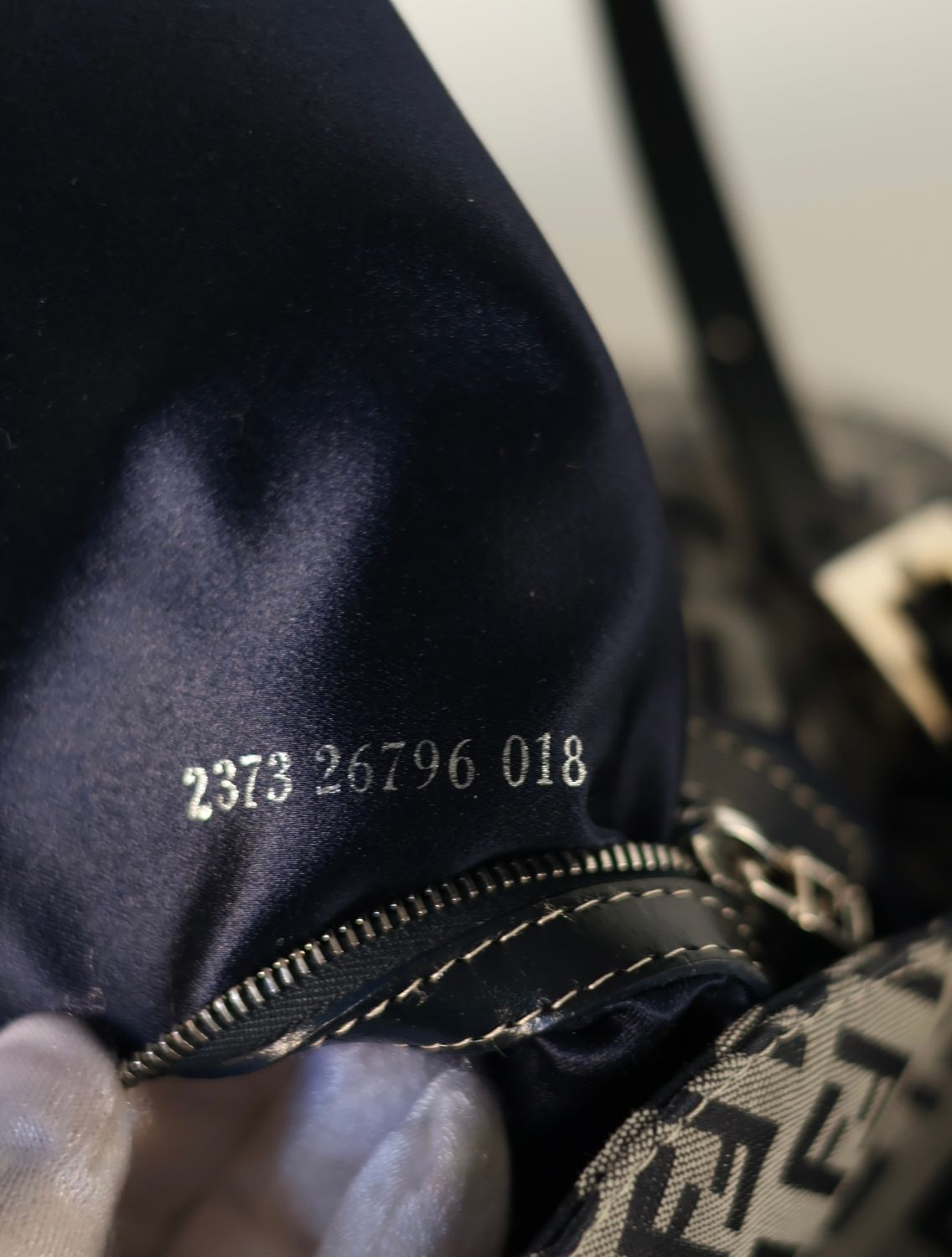 Fendi FF Zucca Flap Baguette Bag