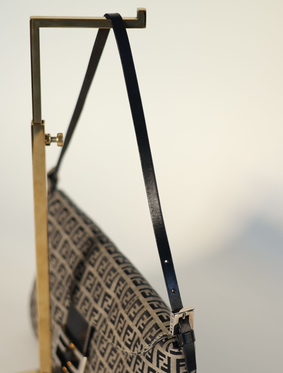 Fendi FF Zucca Flap Baguette Bag