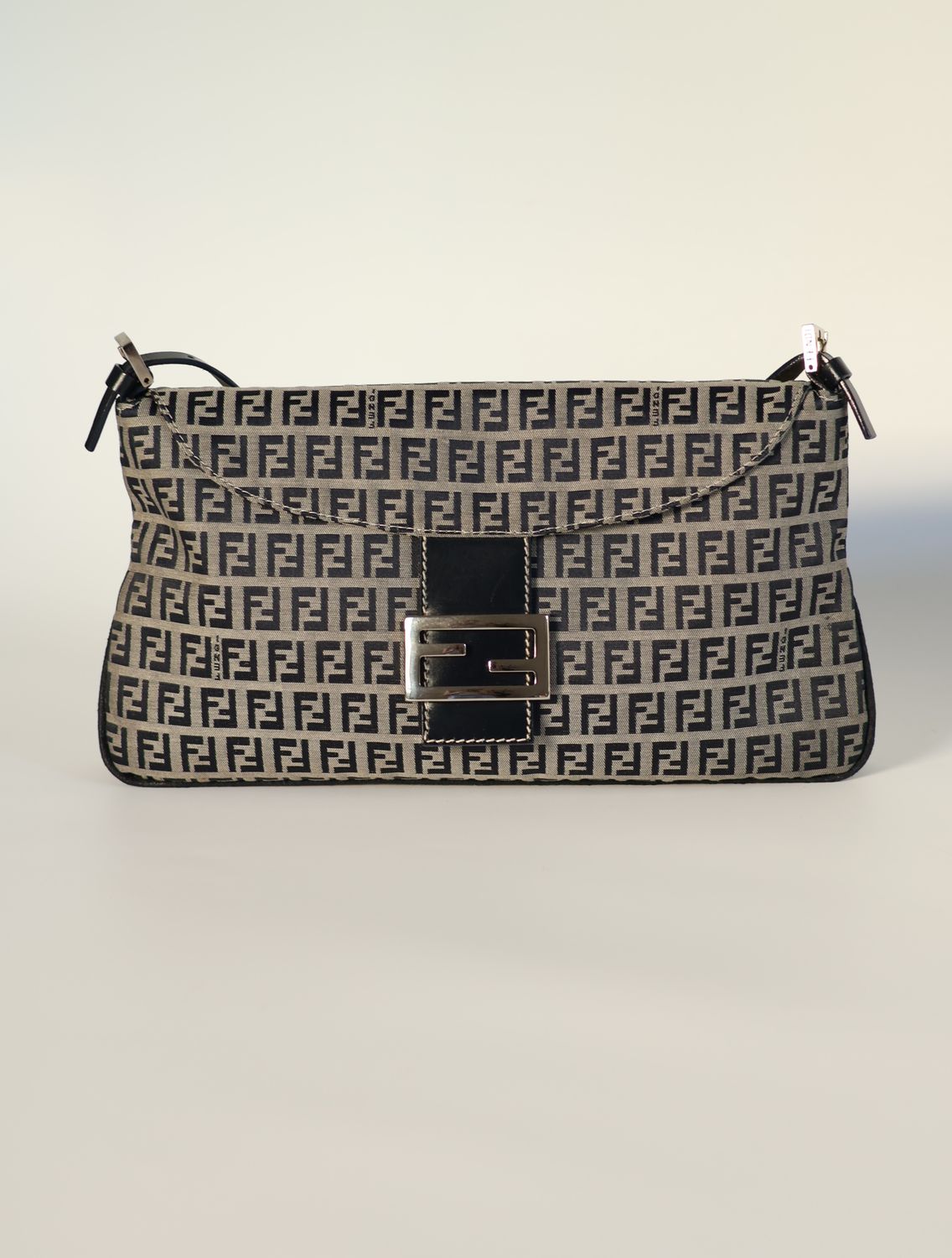 Fendi FF Zucca Flap Baguette Bag