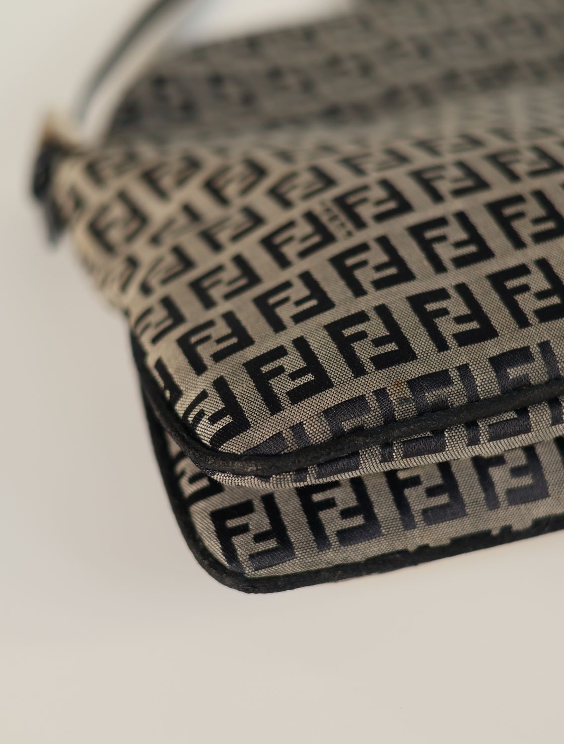 Fendi FF Zucca Flap Baguette Bag