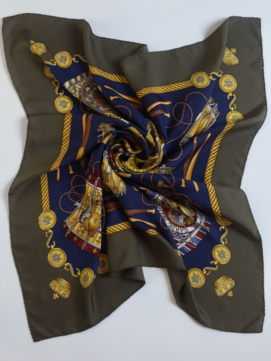 Hermès Les Tambours Silk Scarf Hermès Les Tambours Silk Scarf