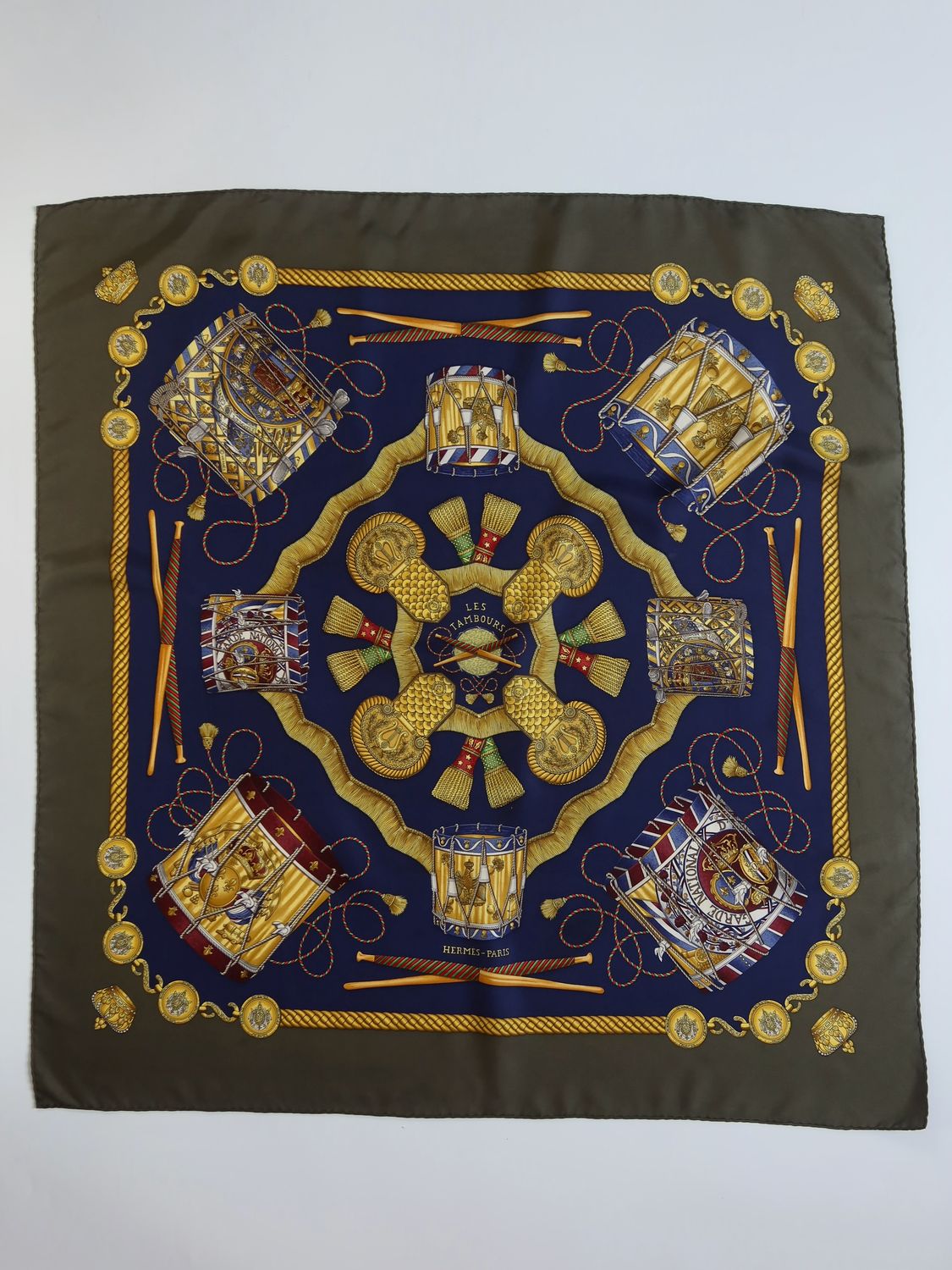 Hermès Les Tambours Silk Scarf Hermès Les Tambours Silk Scarf