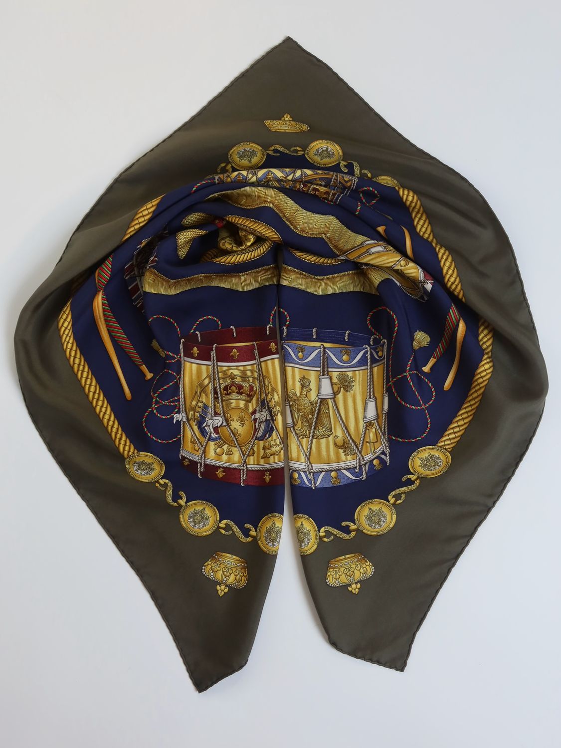 Hermès Les Tambours Silk Scarf Hermès Les Tambours Silk Scarf