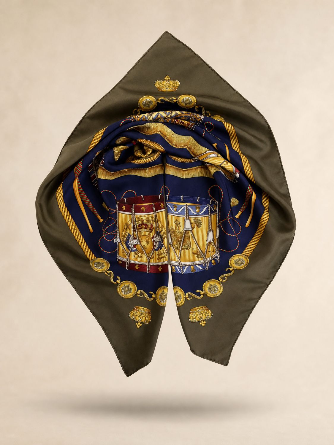 Hermès Les Tambours Silk Scarf Hermès Les Tambours Silk Scarf
