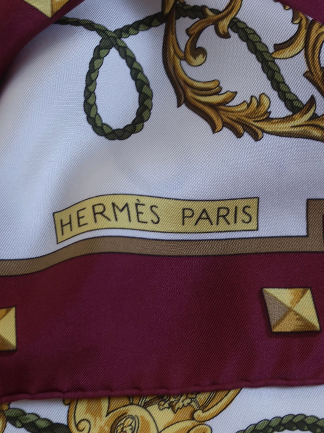 Hermès Les Clés Silk Scarf