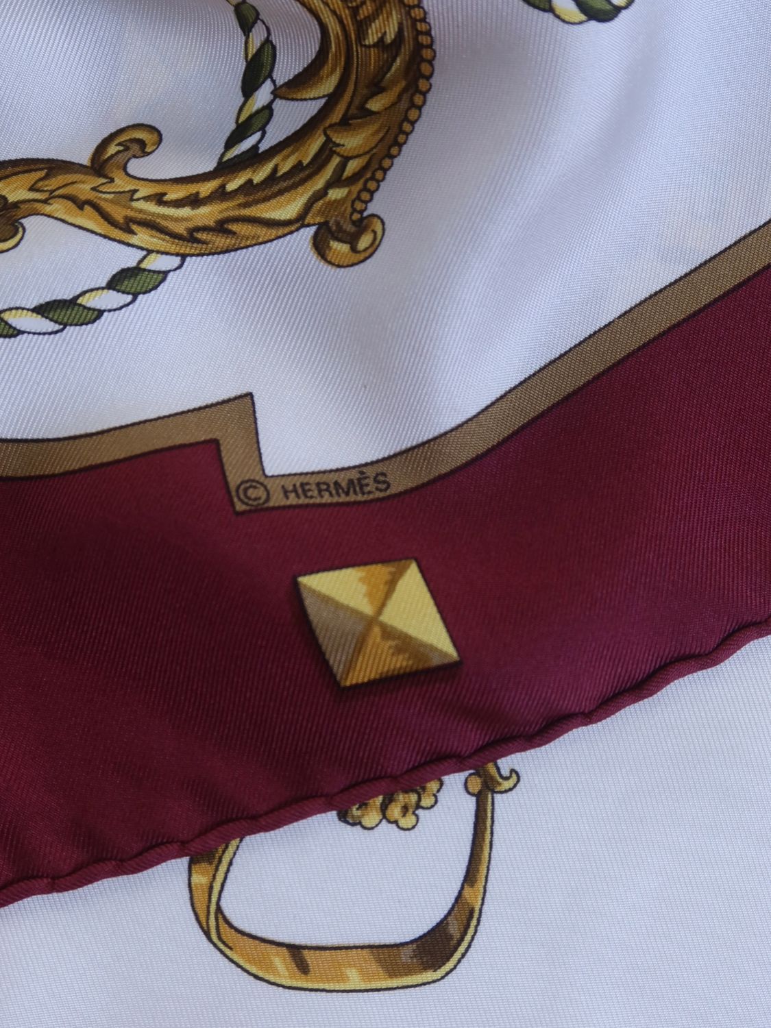 Hermès Les Clés Silk Scarf