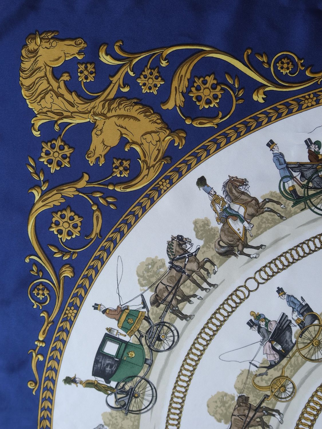 Hermès La Promenade de Longchamps Silk Scarf