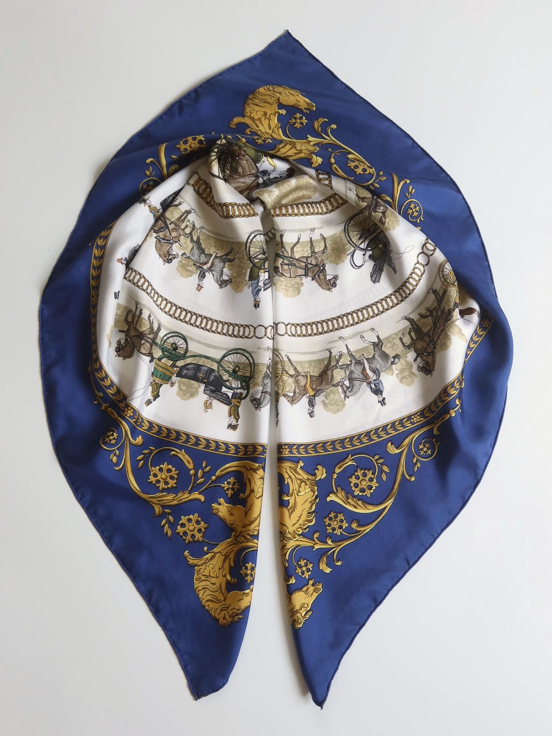 Hermès La Promenade de Longchamps Silk Scarf