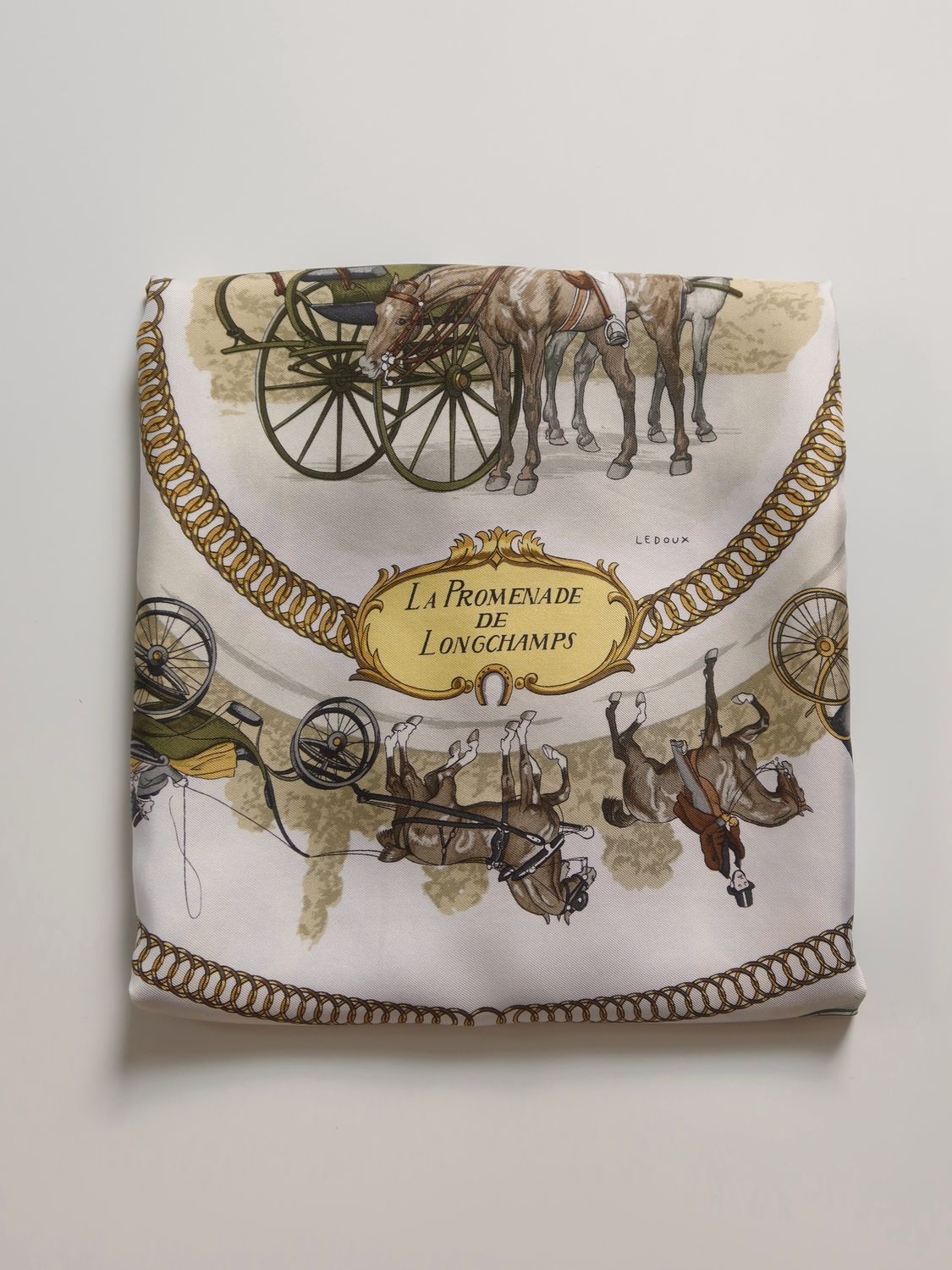 Hermès La Promenade de Longchamps Silk Scarf