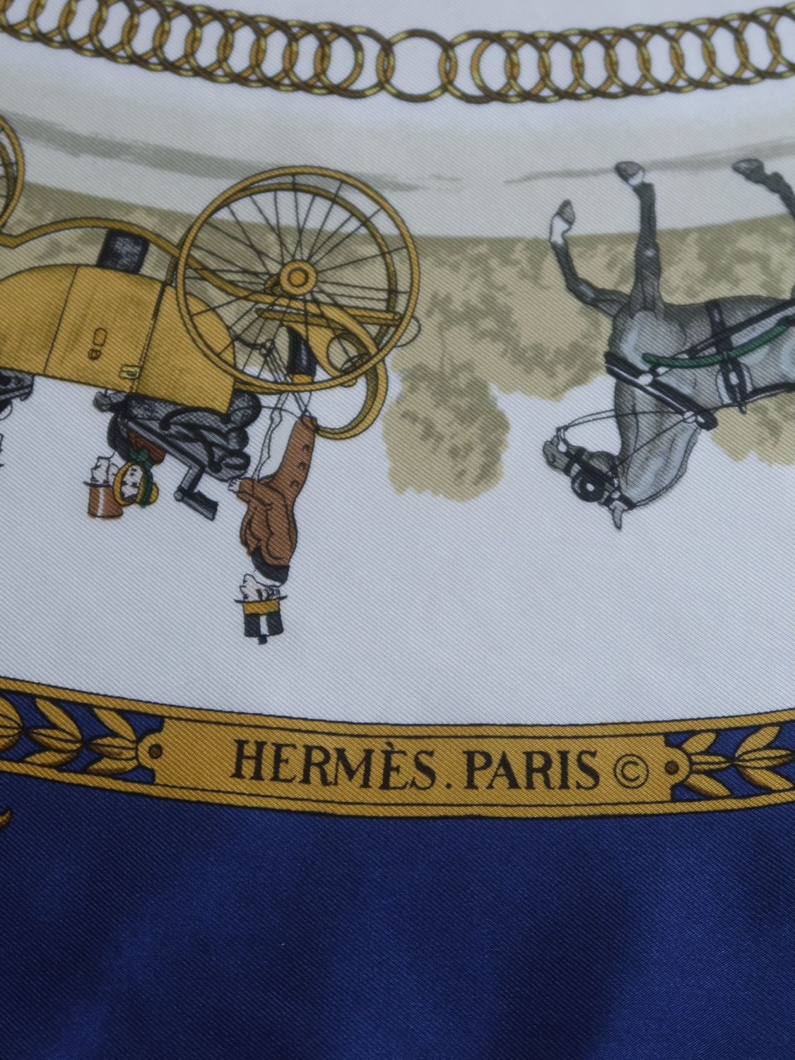 Hermès La Promenade de Longchamps Silk Scarf