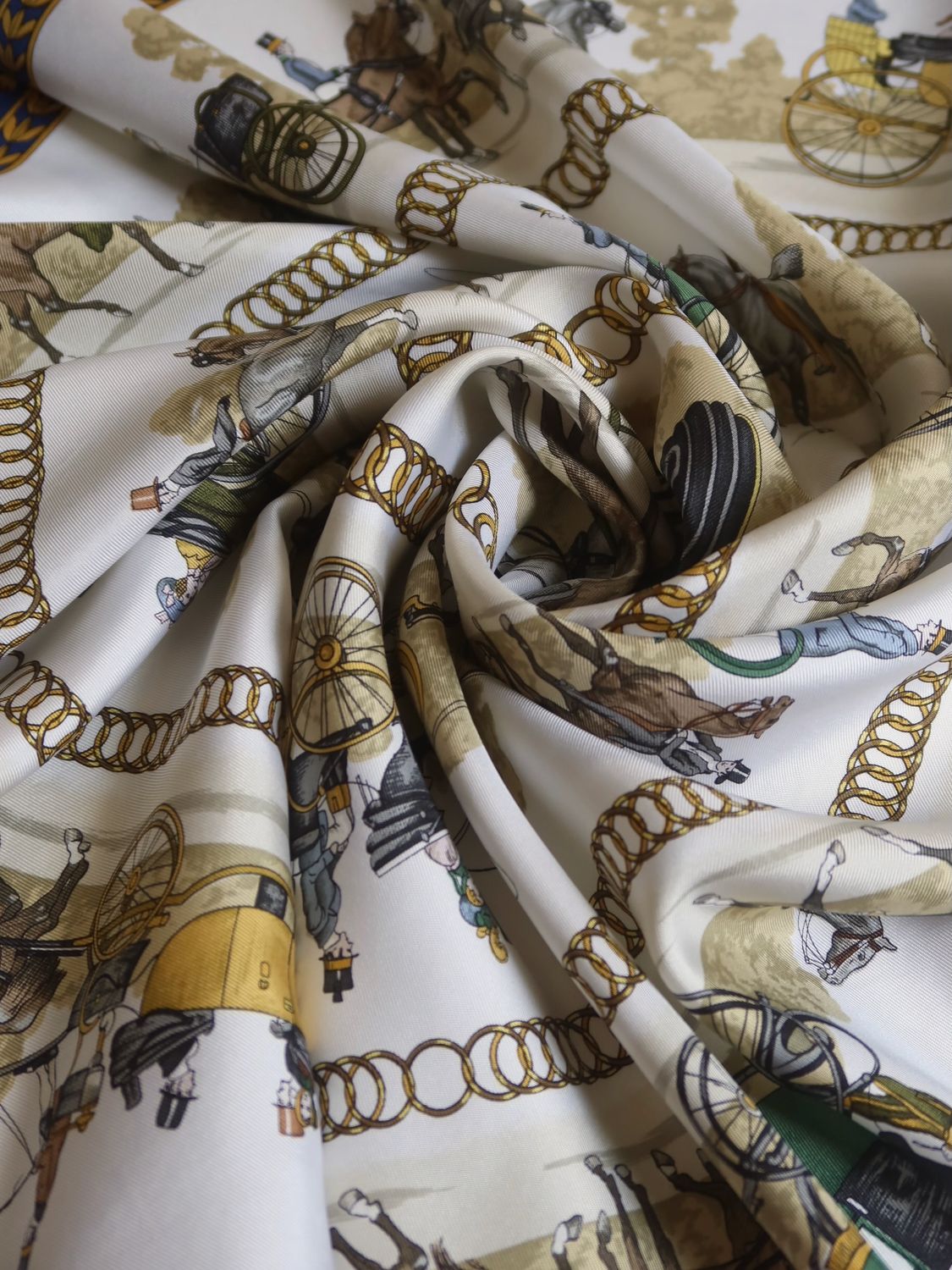 Hermès La Promenade de Longchamps Silk Scarf