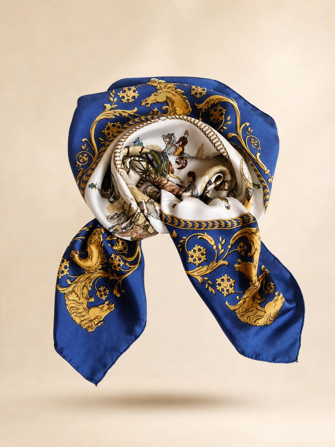 Hermès La Promenade de Longchamps Silk Scarf