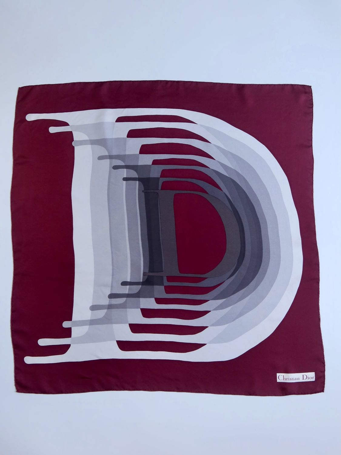 Christian Dior Alphabet Silk Scarf Christian Dior Alphabet Silk Scarf
