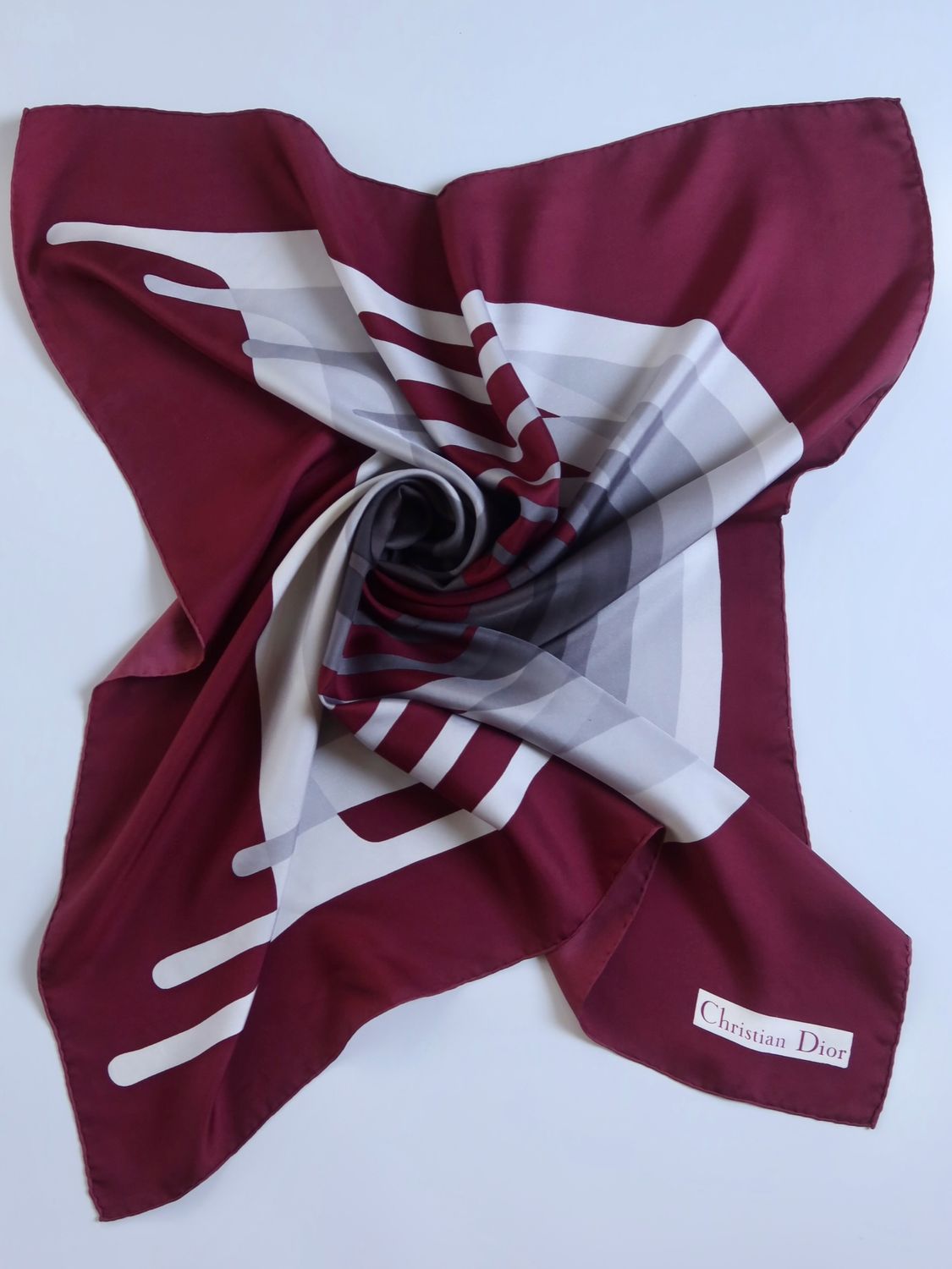 Christian Dior Alphabet Silk Scarf Christian Dior Alphabet Silk Scarf