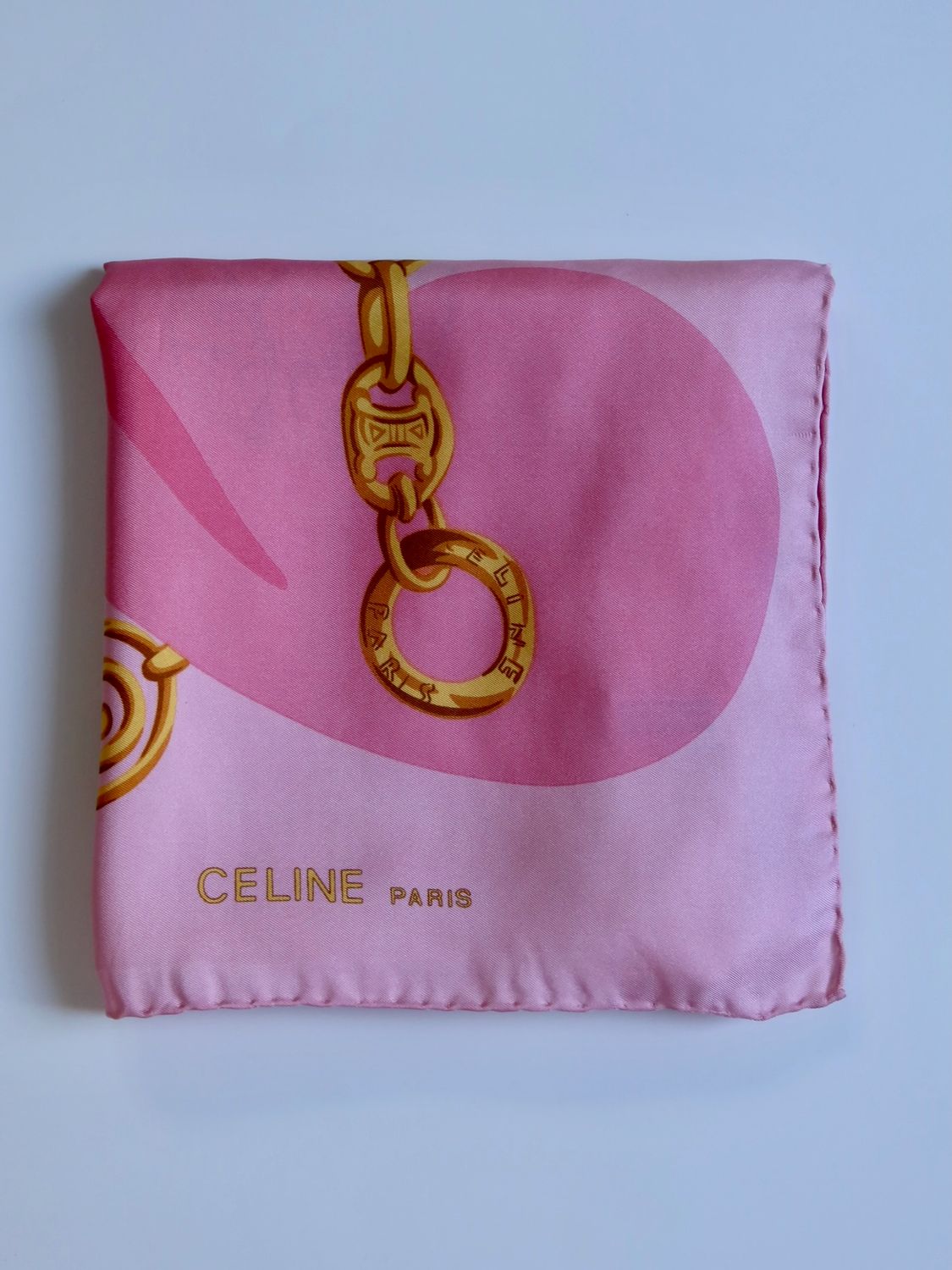 Celine Triomphe Jewelry Silk Scarf