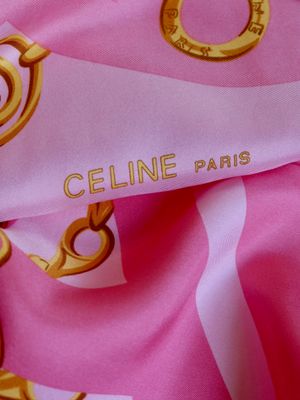 Celine Triomphe Jewelry Silk Scarf