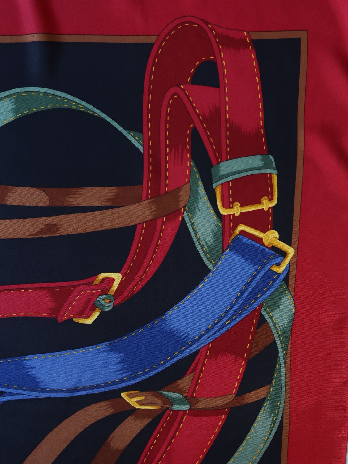 Celine Buckles Silk Scarf