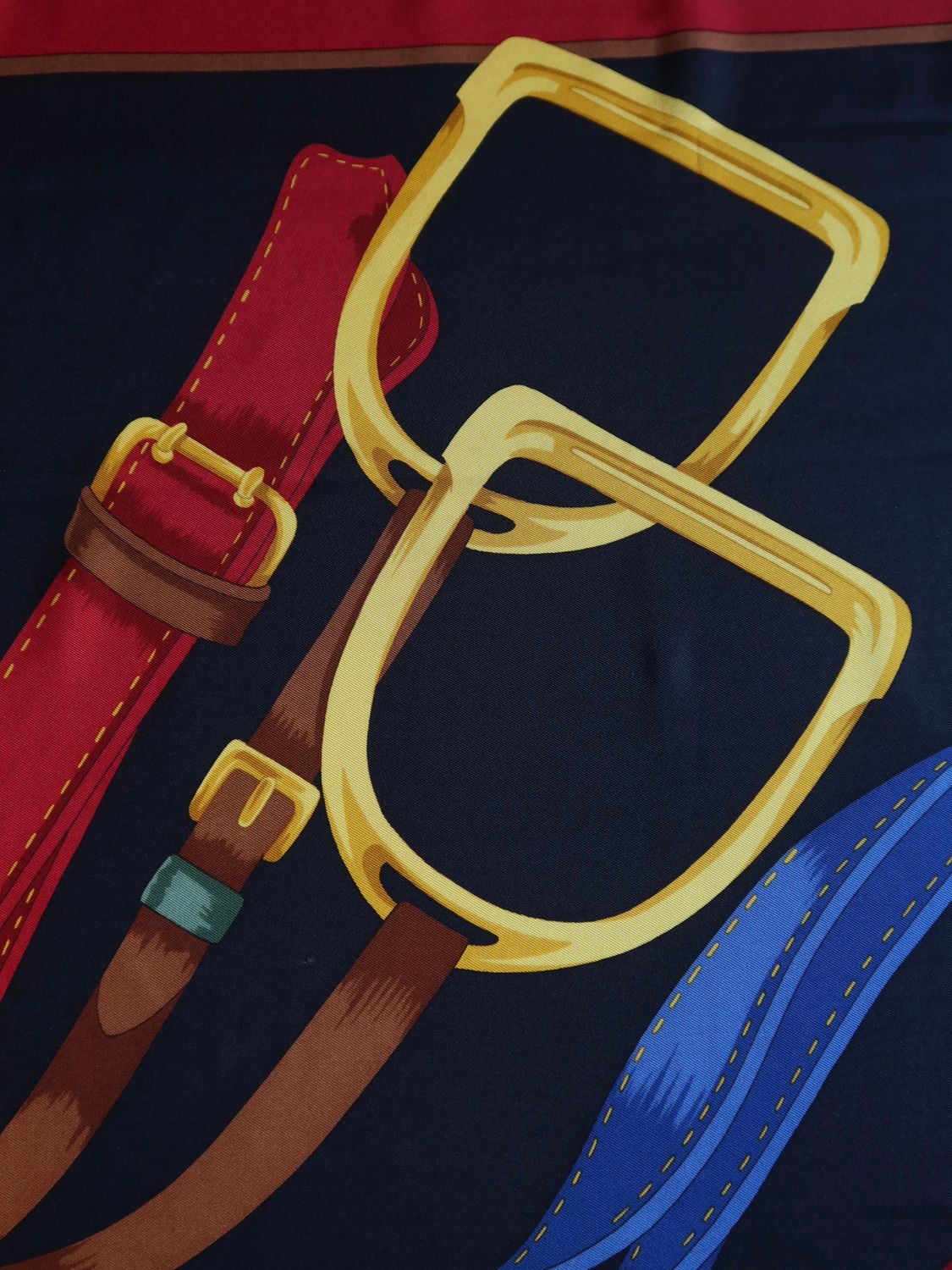 Celine Buckles Silk Scarf