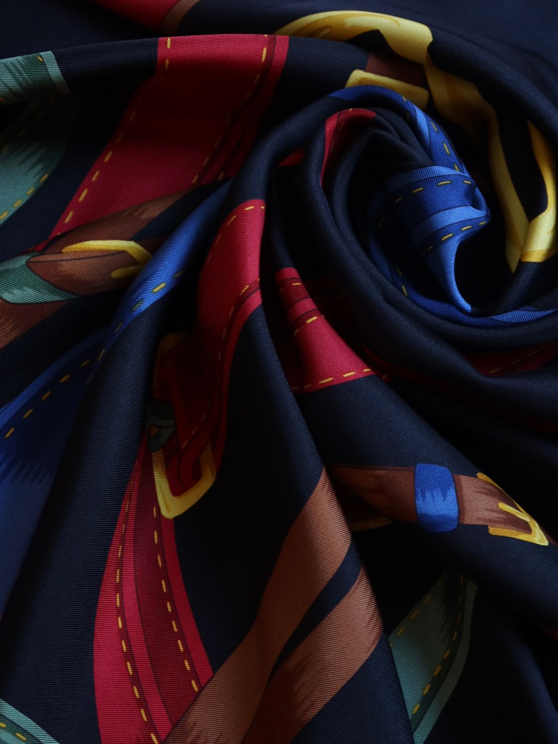 Celine Buckles Silk Scarf