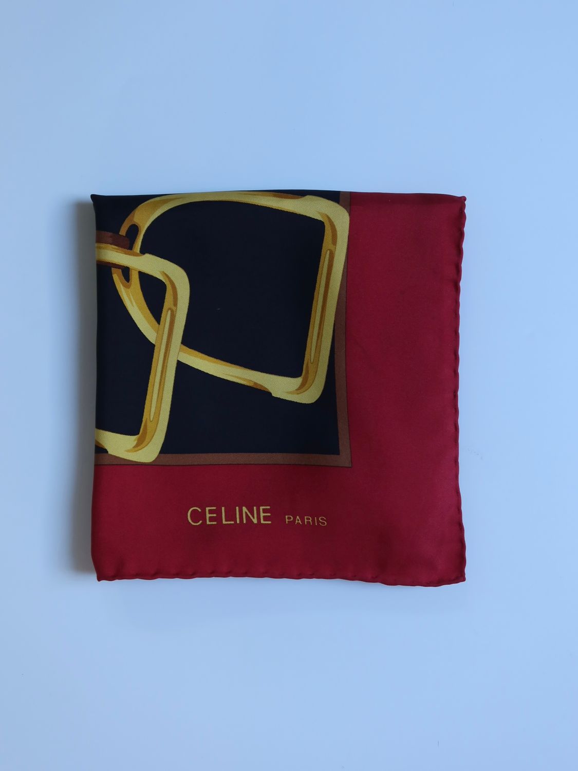 Celine Buckles Silk Scarf