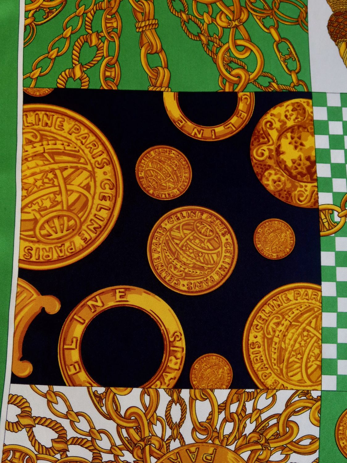 Celine Equestrian Silk Scarf