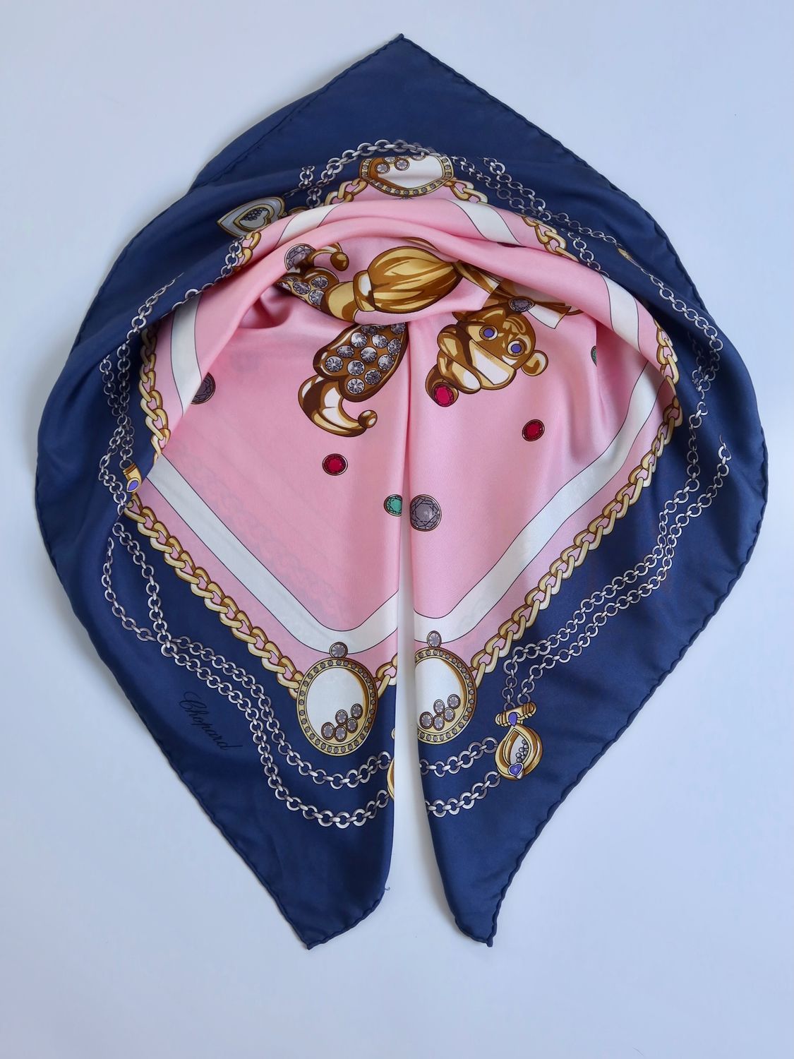 Chopard Chain Motifs Silk Scarf