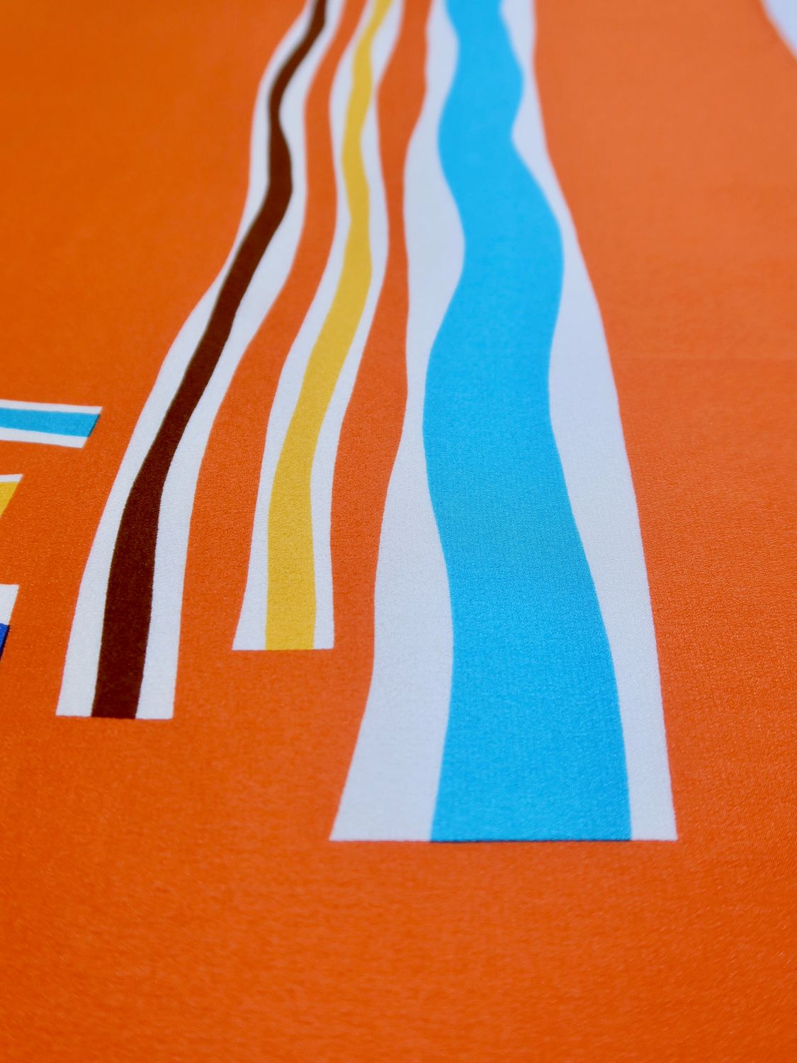 Yves Saint Laurent Graphic Silk Scarf
