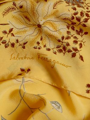Salvatore Ferragamo Botanical Silk Scarf