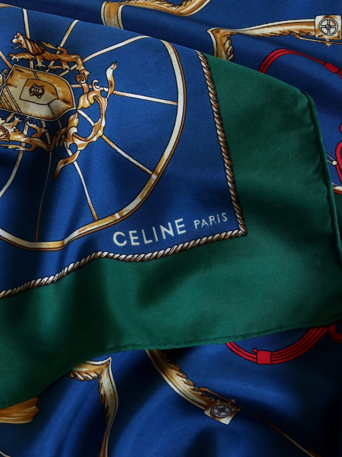 Celine Carriage Silk Scarf