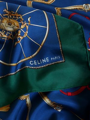 Celine Carriage Silk Scarf