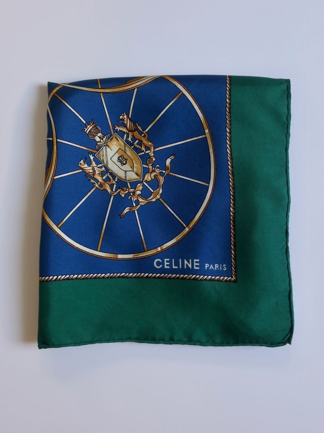 Celine Carriage Silk Scarf